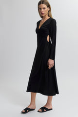 Twist Front Dress with Cutouts