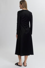 Twist Front Dress with Cutouts