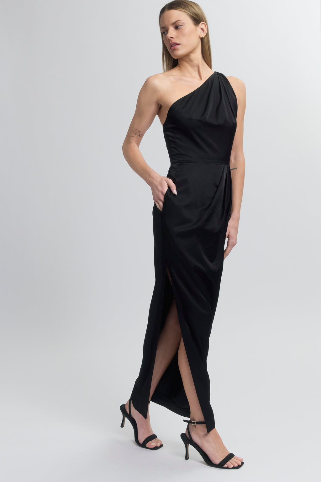 One-Shoulder Draped Dress - ARIAS New York One-Shoulder Draped Dress - ARIAS New York