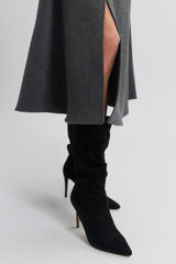 Cashmere Skirt with Slit