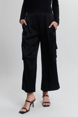 Elastic Straight Leg Pant