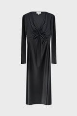 Twist Front Dress with Cutouts