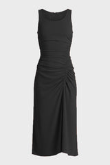 Ruched Front Midi Dress