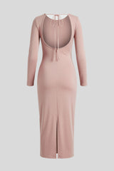 Pencil Dress with Open Back