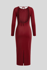 Pencil Dress with Open Back