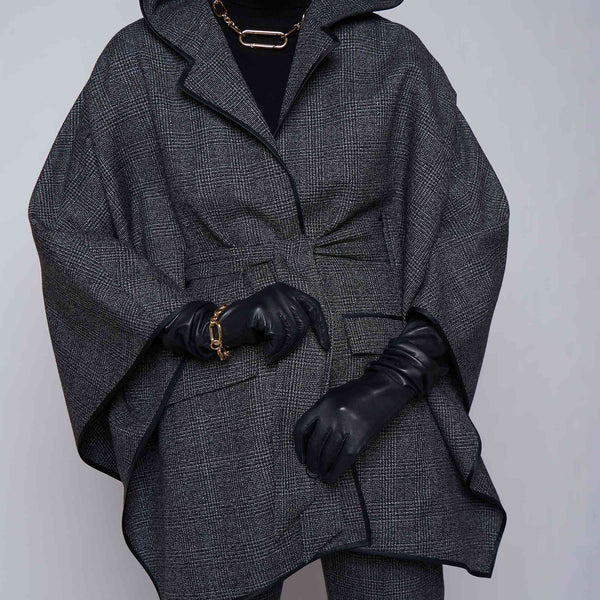 Louis Vuitton Hooded Cape Coat With Belt