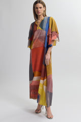 Tiered Flap Sleeve Dress