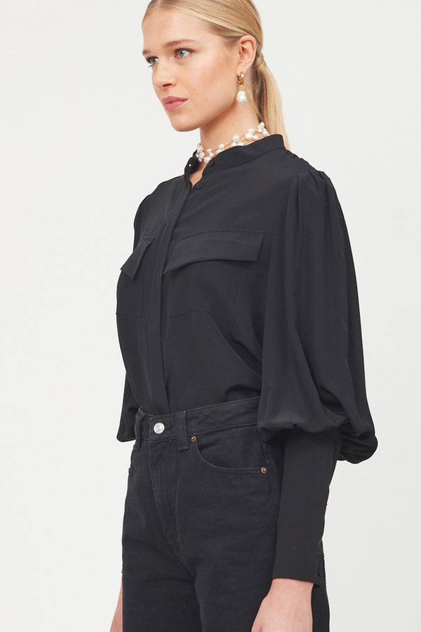 Signature Blouse with Elongated Cuffs