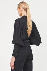 Signature Blouse with Elongated Cuffs