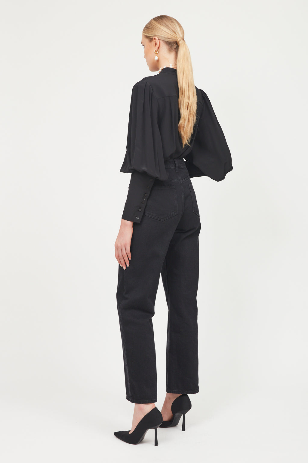 Signature Blouse with Elongated Cuffs - ARIAS New York