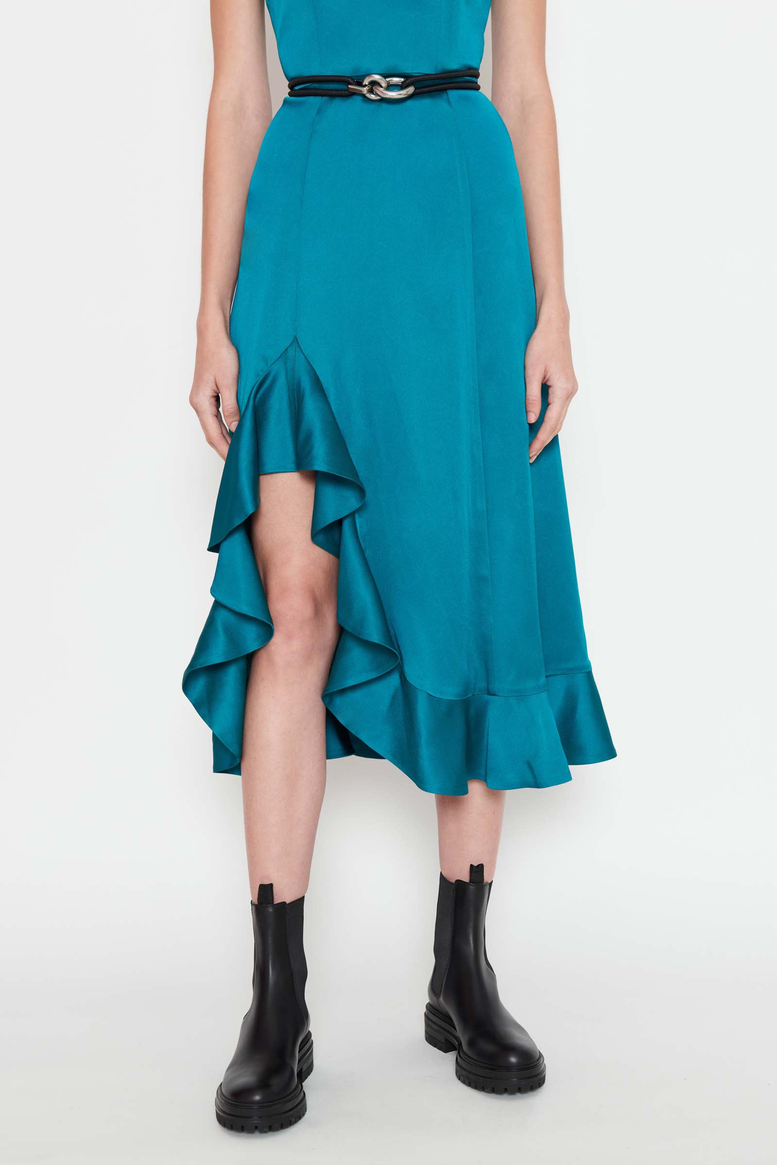 Ruffle Slip Dress