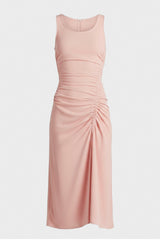 Ruched Front Midi Dress