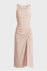 Ruched Front Midi Dress
