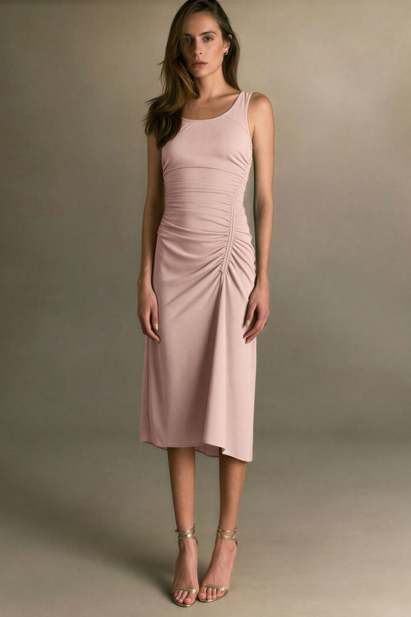 tight ruched midi dress Venice Ruched Midi Dress