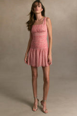 Shirred Mini Dress