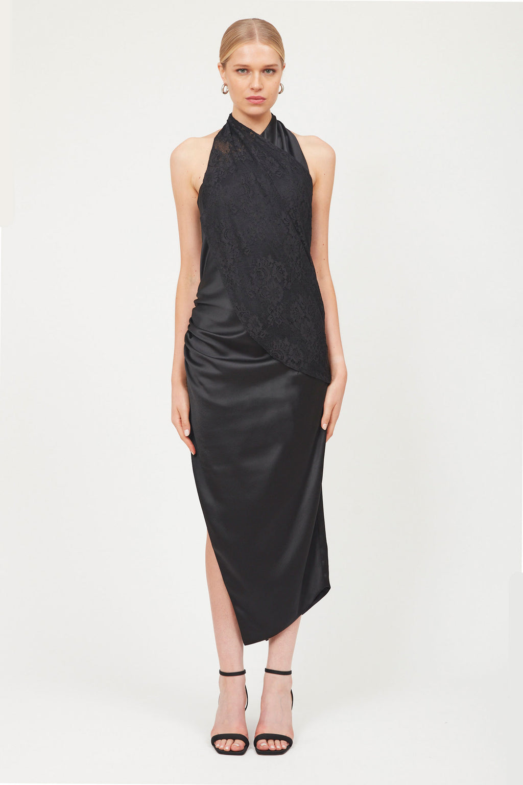 Halter Neck Asymmetrical Dress - ARIAS New York