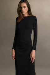 Pencil Dress with Open Back